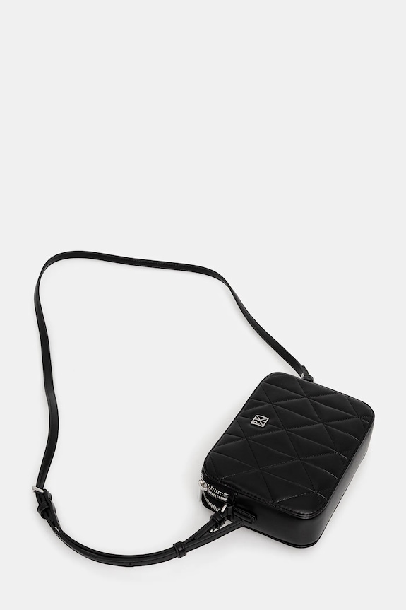 Calvin Klein torebka crossbody damska z imitacji skóry LV04F3328G czarny SS26