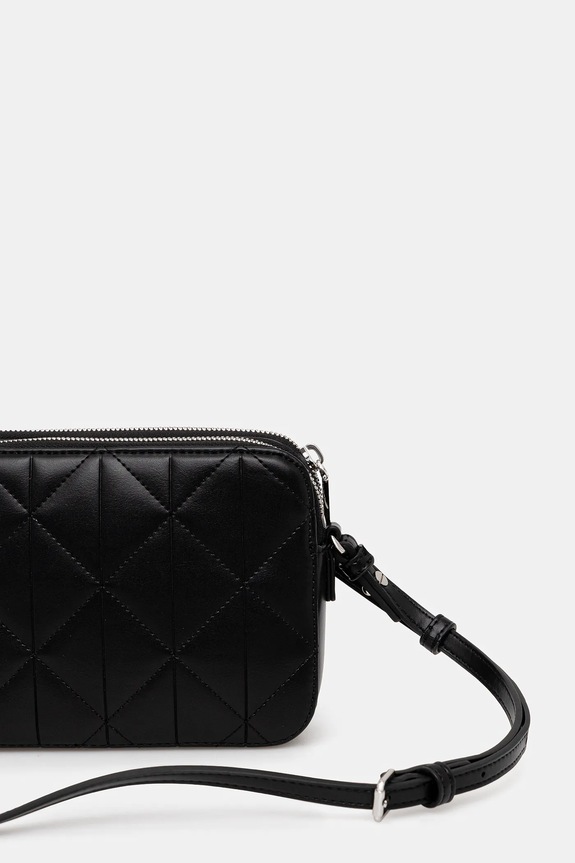Akcesoria Calvin Klein torebka crossbody damska z imitacji skóry LV04F3328G czarny