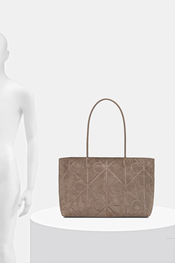 Semišová kabelka Calvin Klein LV04F3334G