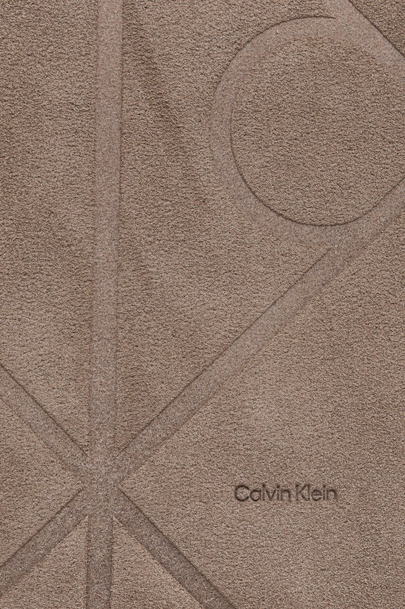 Semišová kabelka Calvin Klein béžová LV04F3334G