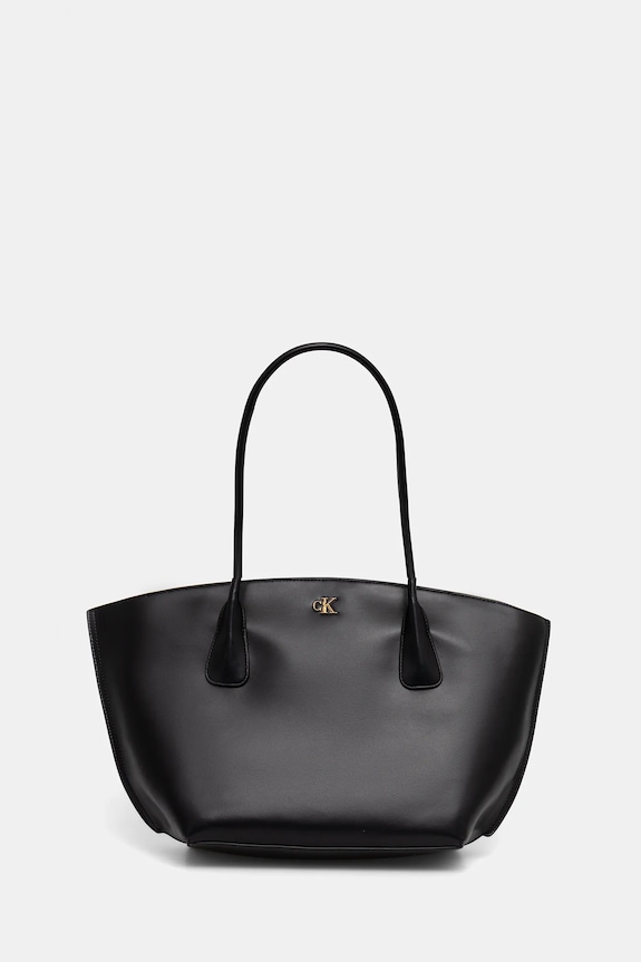 Kabelka Calvin Klein imitácia kože čierna LV04F3344G