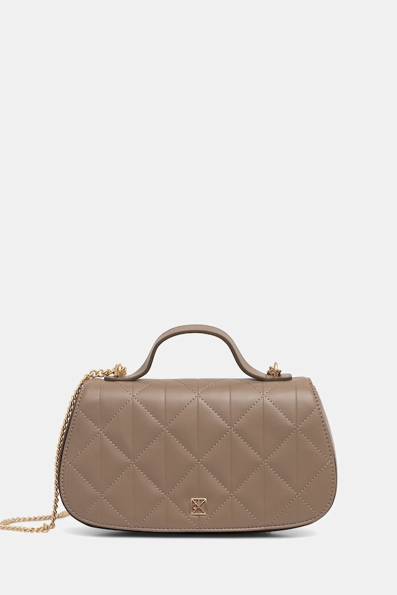 Kabelka Calvin Klein jednofarebný béžová LV04F3410G