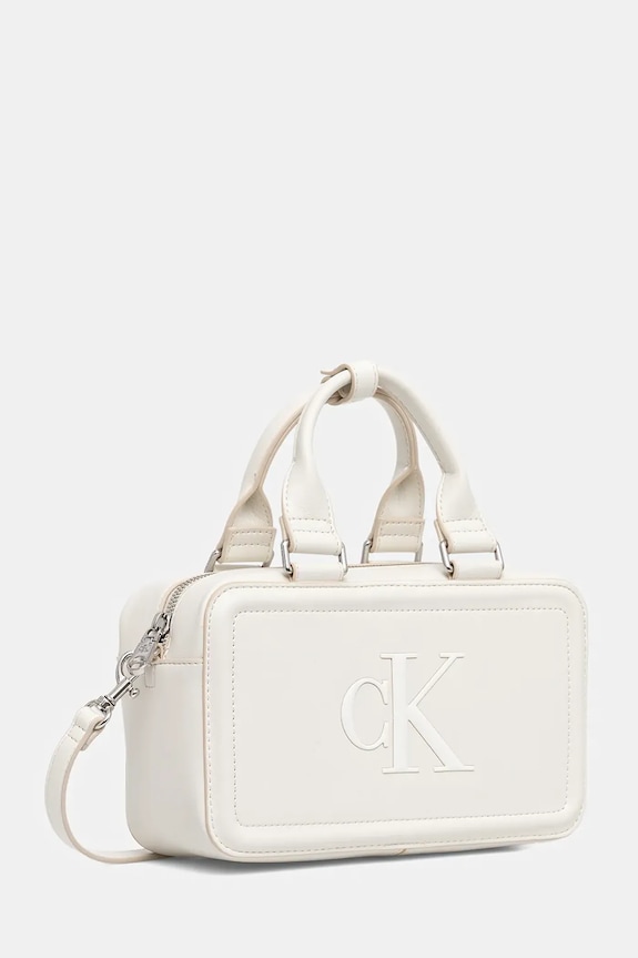 Calvin Klein geantă de damă cu imitație de piele LV04F3411G bej SS26