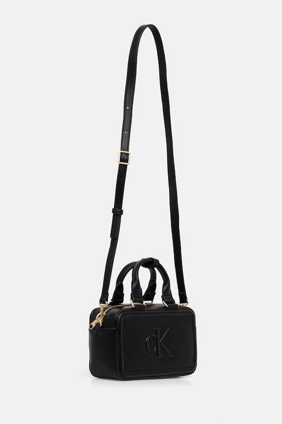 Calvin Klein geantă de damă cu imitație de piele LV04F3411G negru SS26