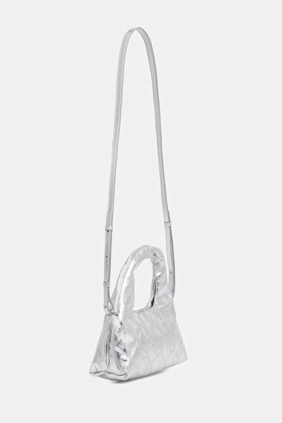 Kabelka Calvin Klein LV04F3444G strieborná SS26