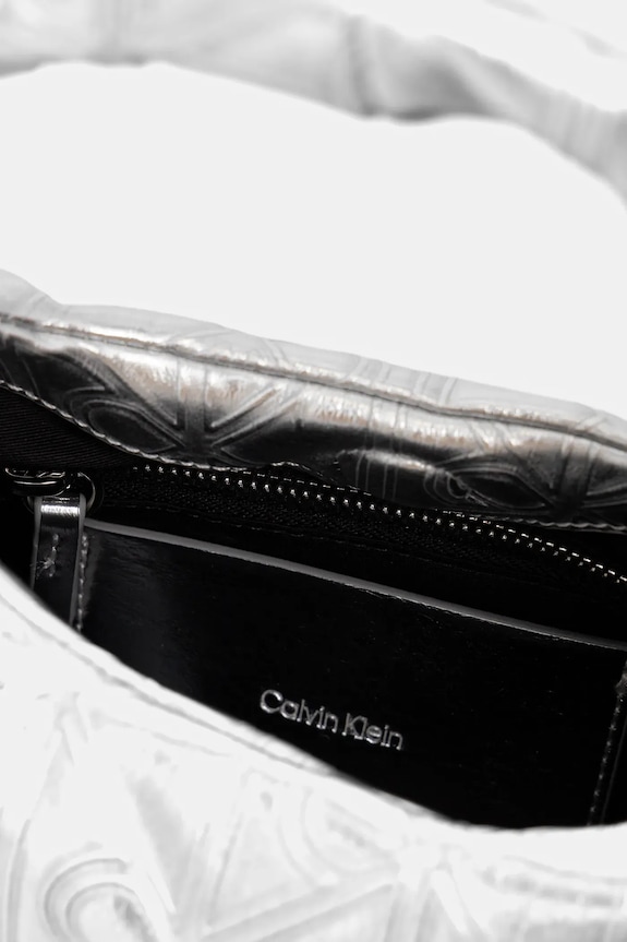 Kabelka Calvin Klein LV04F3444G strieborná