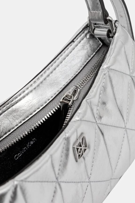 Kabelka Calvin Klein LV04F3445G strieborná