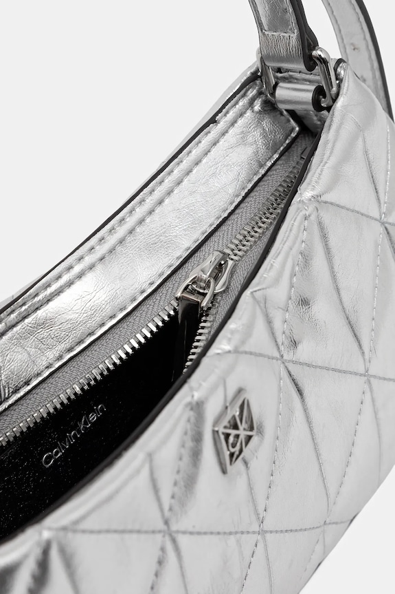 Kabelka Calvin Klein LV04F3445G strieborná