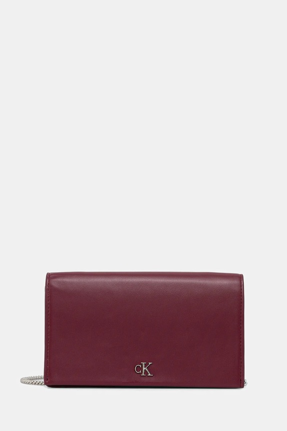 Чанта Calvin Klein не побира А4 бордо LV04F3319G