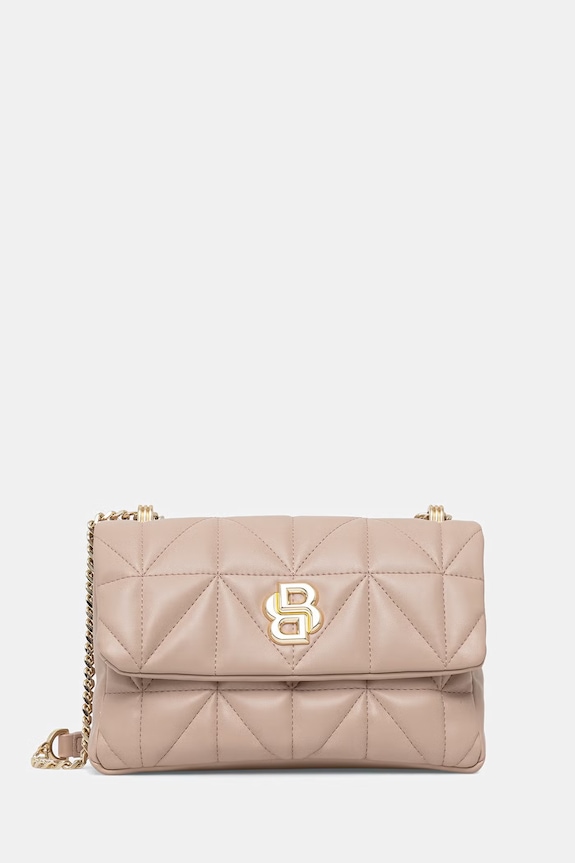BOSS crossbody kabelka dámská z imitace kůže B_ICON M Sh. Bag QN béžová 50557972