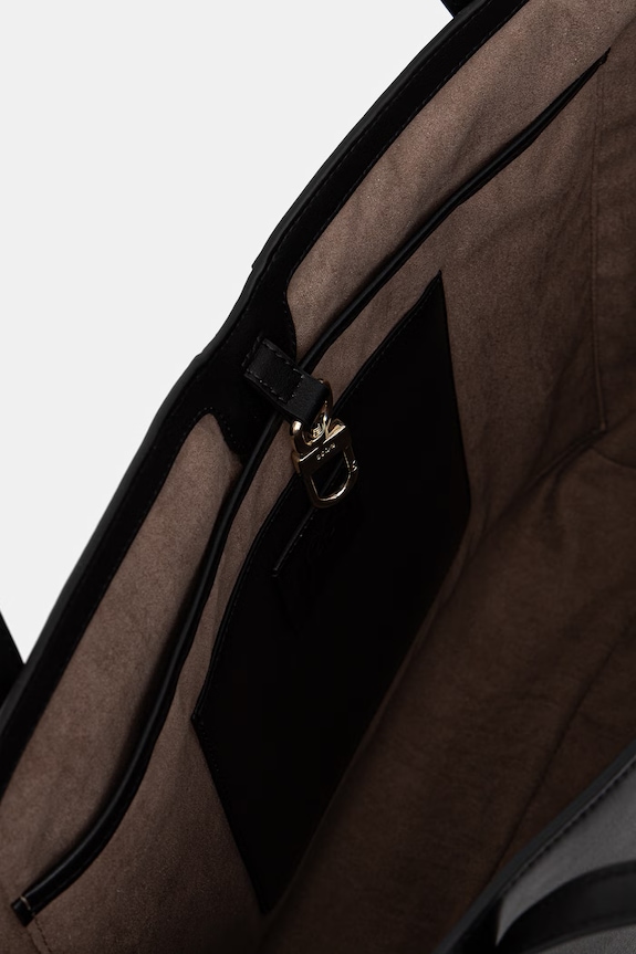 BOSS δερμάτινη τσάντα NUMAH New Tote 50557985 μαύρο