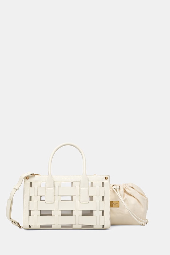 Marciano by Guess košarasta torbica ženska iz umetnega usnja bela G6GZ05.L0086