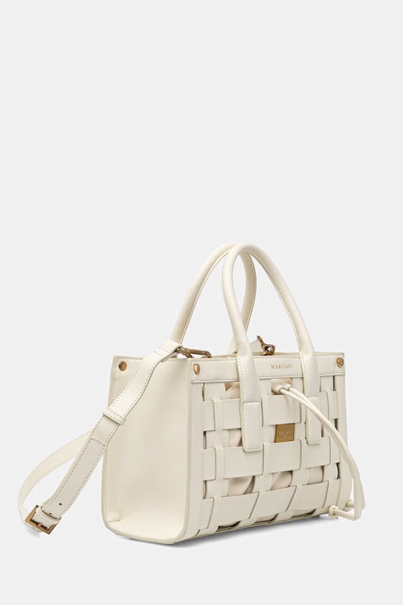 Marciano by Guess košarasta torbica ženska iz umetnega usnja G6GZ05.L0086 bela SS26