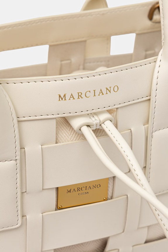 Marciano by Guess košarasta torbica ženska iz umetnega usnja bela G6GZ05.L0086