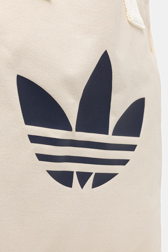 Бавовняна сумка adidas Originals бежевий JZ4286