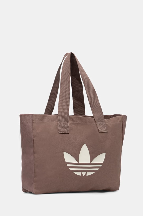 Бавовняна сумка adidas Originals JZ4287 коричневий SS26