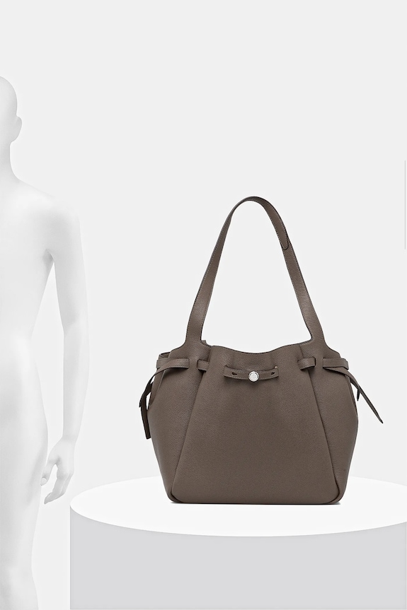 Kožená kabelka Tory Burch Romy Pebbled Tote 163388.251