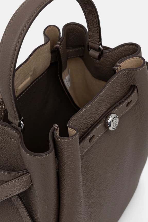 Кожаная сумочка Tory Burch Romy Bucket 166982.250 коричневый