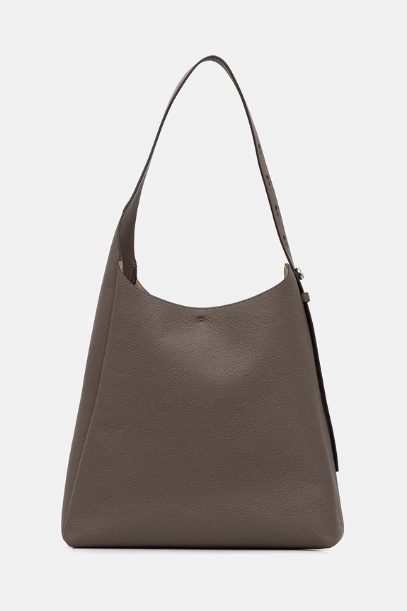 Kabelka Tory Burch Romy Hobo usňová koža hnedá 170964.250