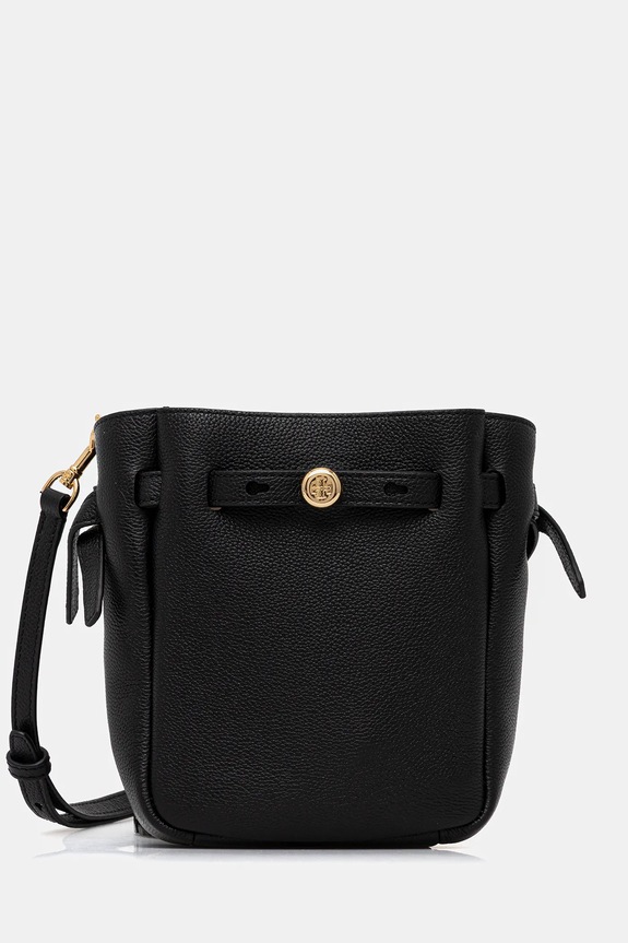Kožna torba Tory Burch Roby Small bez uzorka crna 171002.001