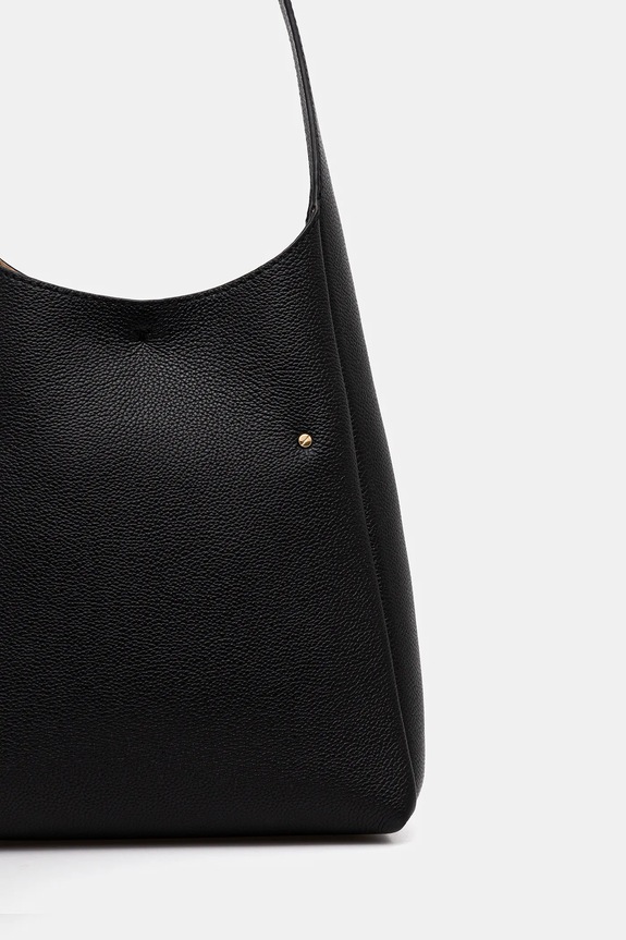 Doplnky Kožená kabelka Tory Burch Romy Small 175172.001 čierna