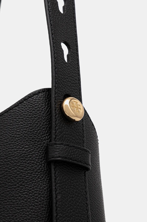 Kožená kabelka Tory Burch Romy Small čierna 175172.001