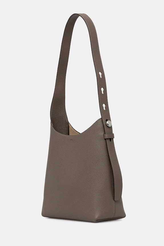 Kožená kabelka Tory Burch Romy Small 175172.250 hnedá SS26