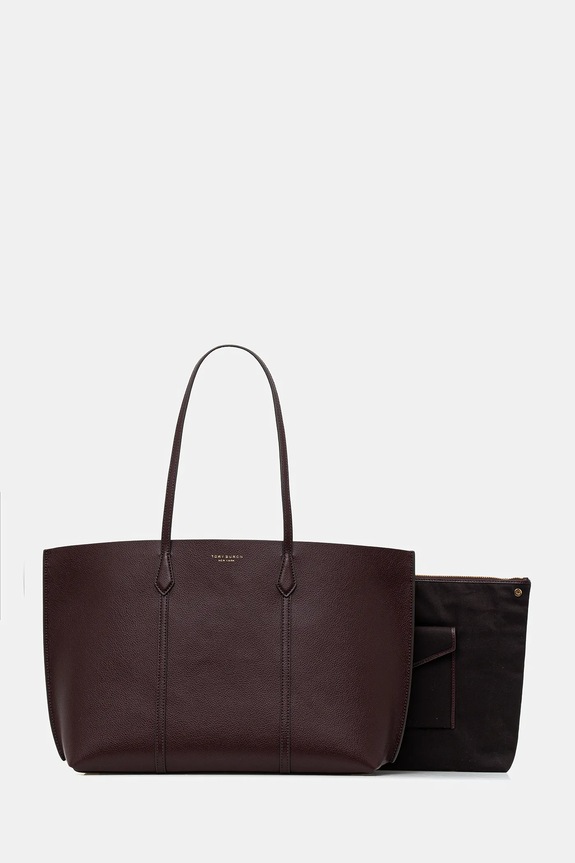 Kožna torba Tory Burch Perry bez uzorka crvena 169476.500