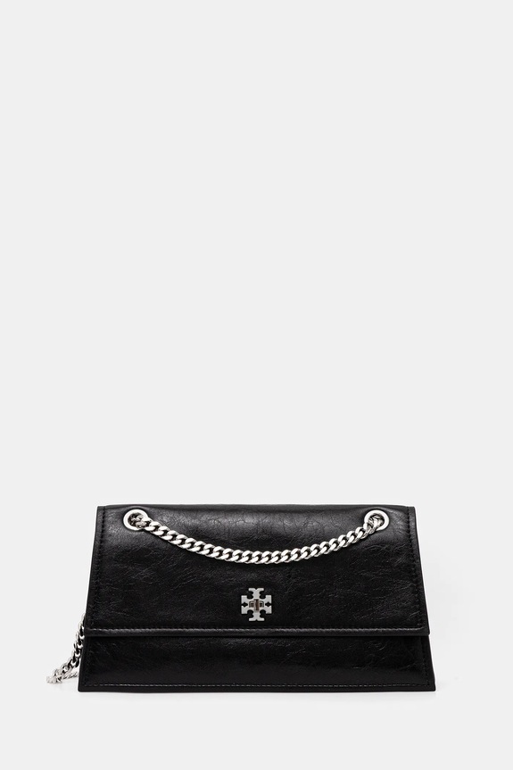 Tory Burch torebka skórzana Kira Turnlock skóra licowa czarny 167058.001