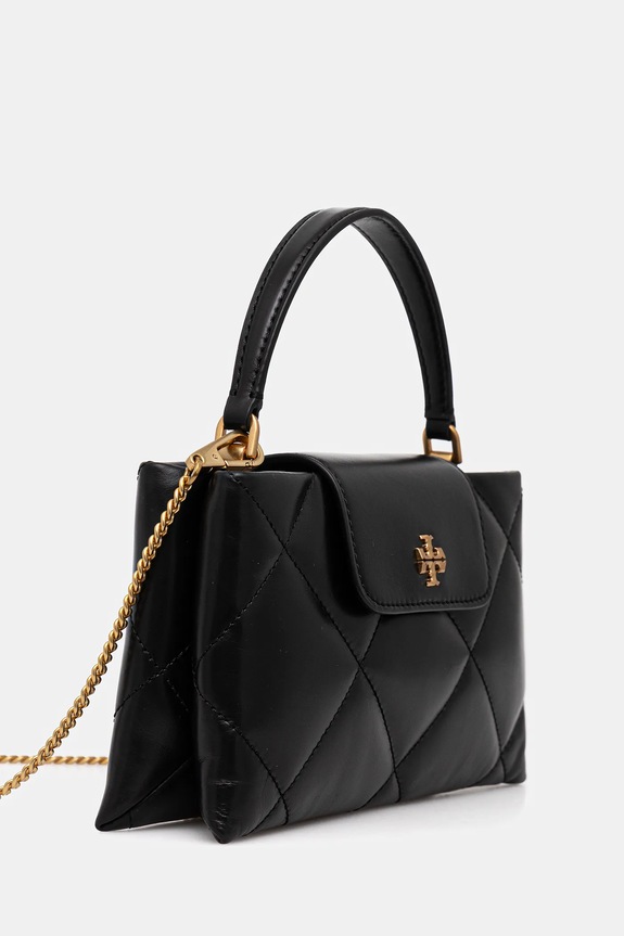 Tory Burch torebka skórzana Kira Diamond Quilt 174999.001 czarny SS26