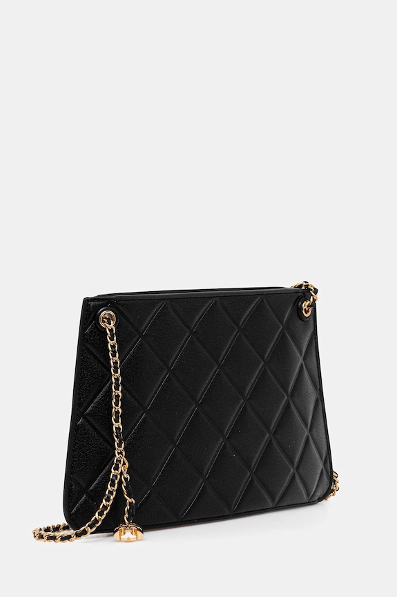 Δερμάτινη τσάντα Tory Burch Fleming 176623.001 μαύρο SS26