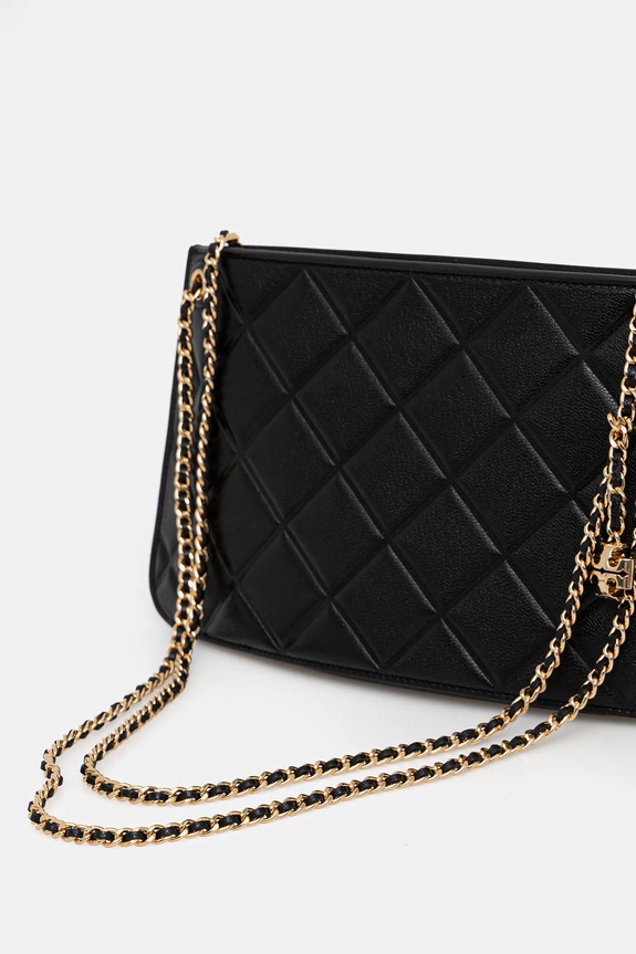 Αξεσουάρ Δερμάτινη τσάντα Tory Burch Fleming 176623.001 μαύρο