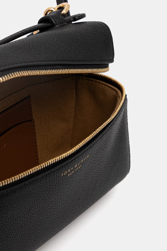 Tory Burch bőr táska Romy Slim 178948.001 fekete