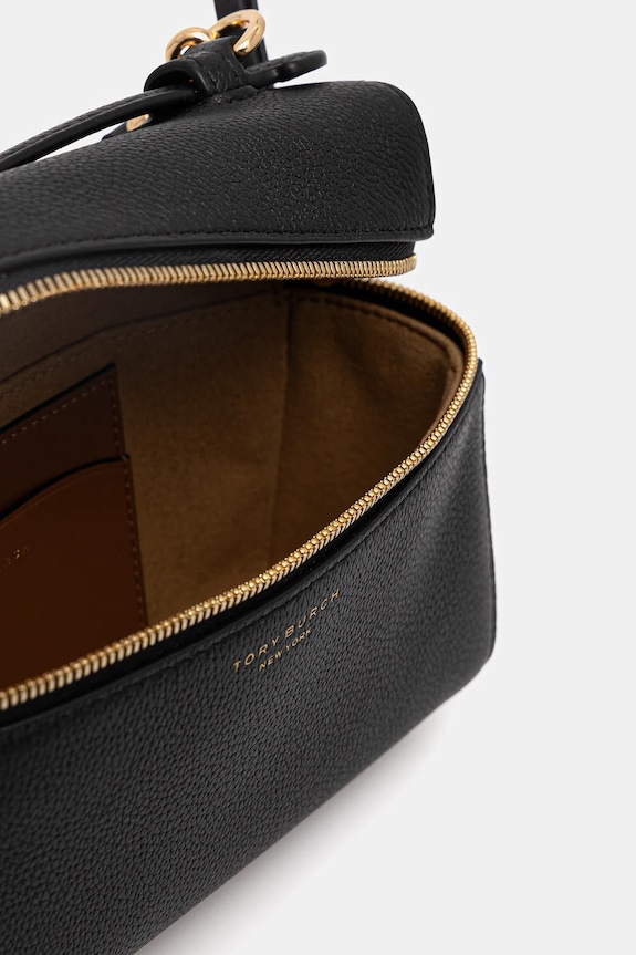 Tory Burch bőr táska Romy Slim 178948.001 fekete