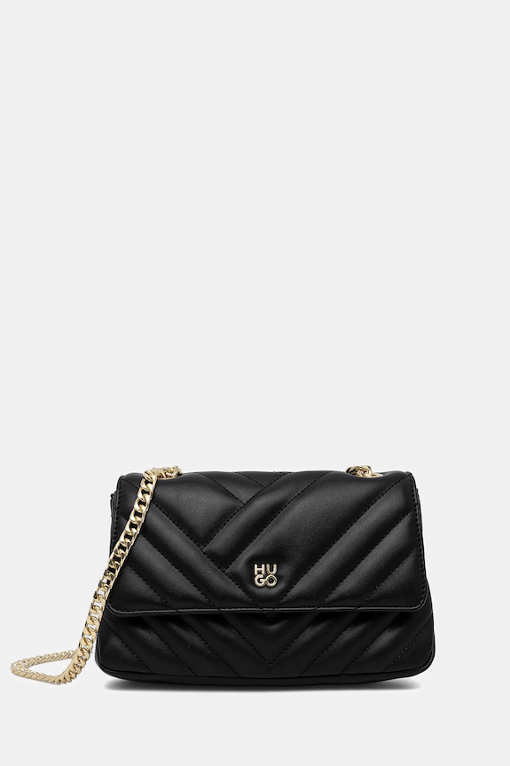 Kabelka HUGO Chris 2.0 QU_Sh. Bag imitácia kože čierna 50557906