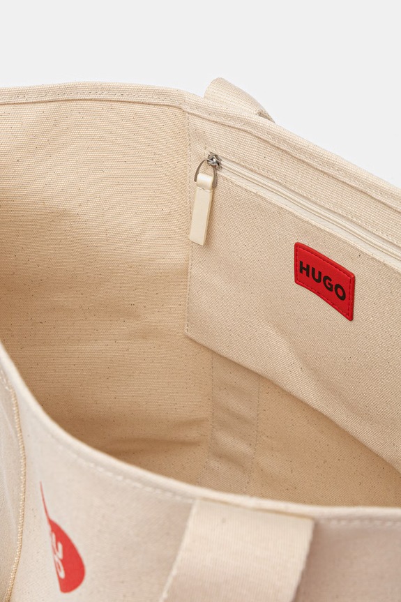 Τσάντα HUGO Becky CH_Tote 50563021 μπεζ