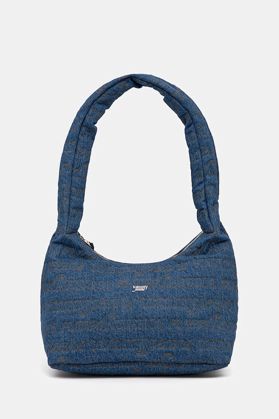 Kabelka Tommy Jeans vzorovaný modrá AW0AW18265