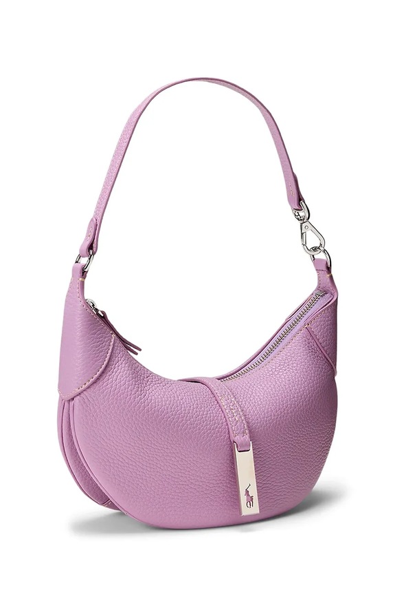 Шкіряна сумочка Polo Ralph Lauren 428929940 фіолетовий SS26