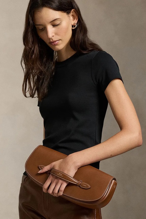 Kožená kabelka Polo Ralph Lauren 428971315