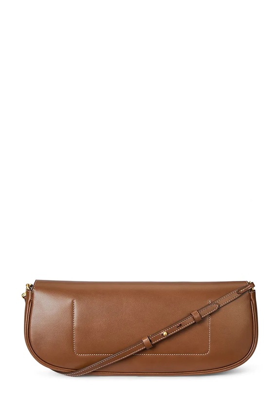 Doplňky Kožená kabelka Polo Ralph Lauren 428971315 hnědá