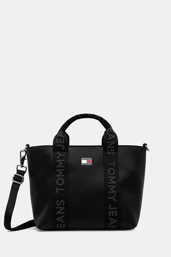 Tommy Jeans poșetă uni negru AW0AW18063