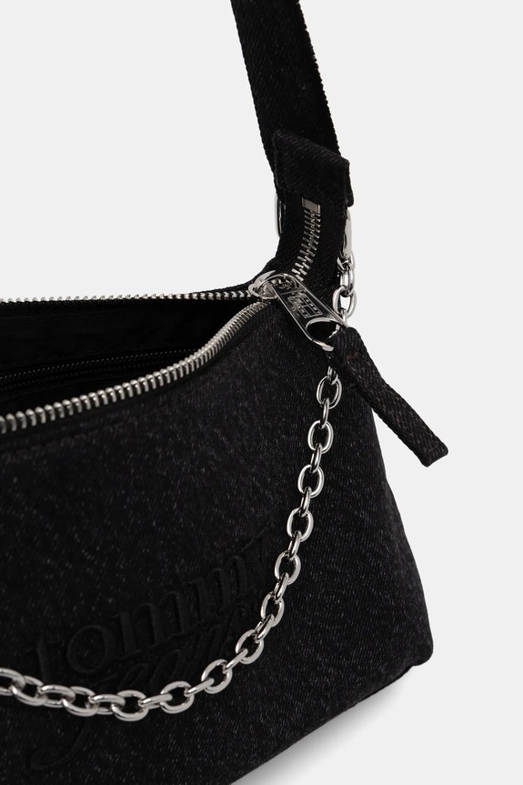 Džínsová taška Tommy Jeans AW0AW18083 čierna
