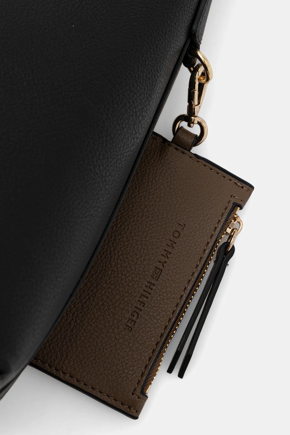 Τσάντα Tommy Hilfiger μαύρο AW0AW18140
