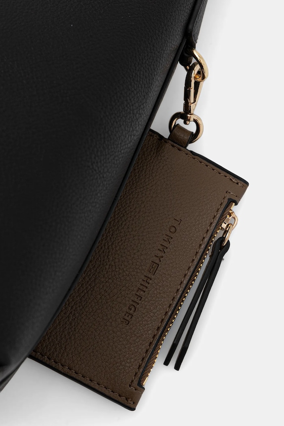 Τσάντα Tommy Hilfiger μαύρο AW0AW18140