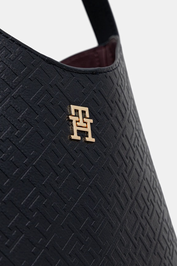 Kabelka Tommy Hilfiger tmavomodrá AW0AW18141