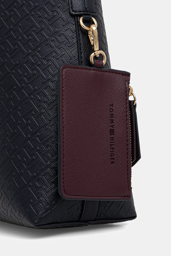 Kabelka Tommy Hilfiger AW0AW18141 tmavomodrá