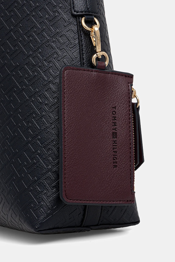Kabelka Tommy Hilfiger AW0AW18141 tmavomodrá