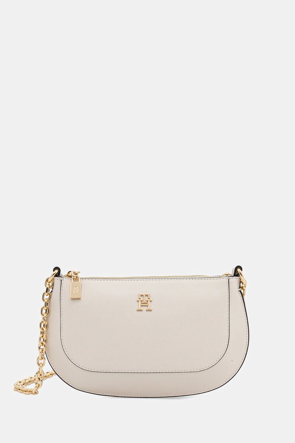 Torba Tommy Hilfiger bez uzorka bež AW0AW18142