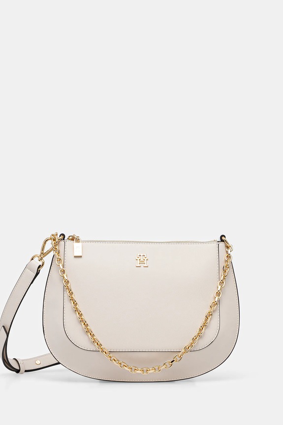 Tommy Hilfiger bőr táska szintetikus bőr bézs AW0AW18143