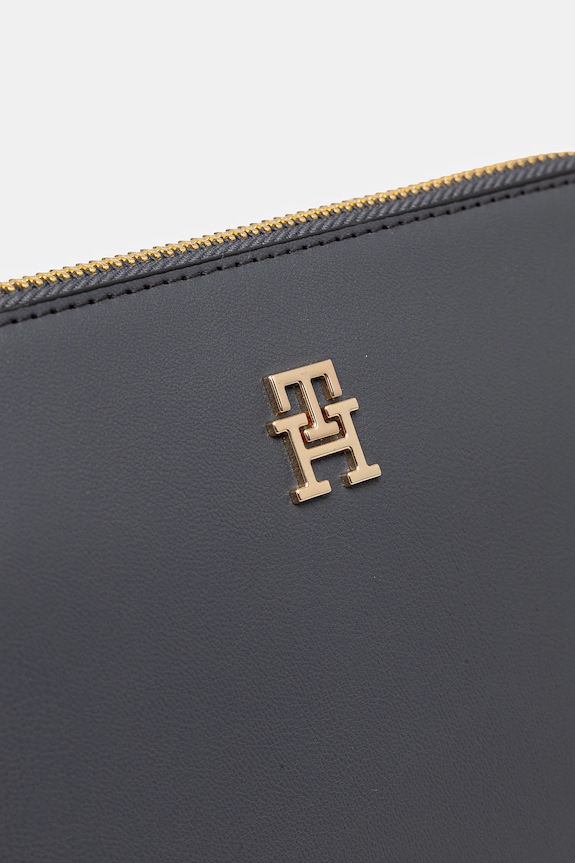 Kiegészítők Tommy Hilfiger bőr táska AW0AW18143 szürke